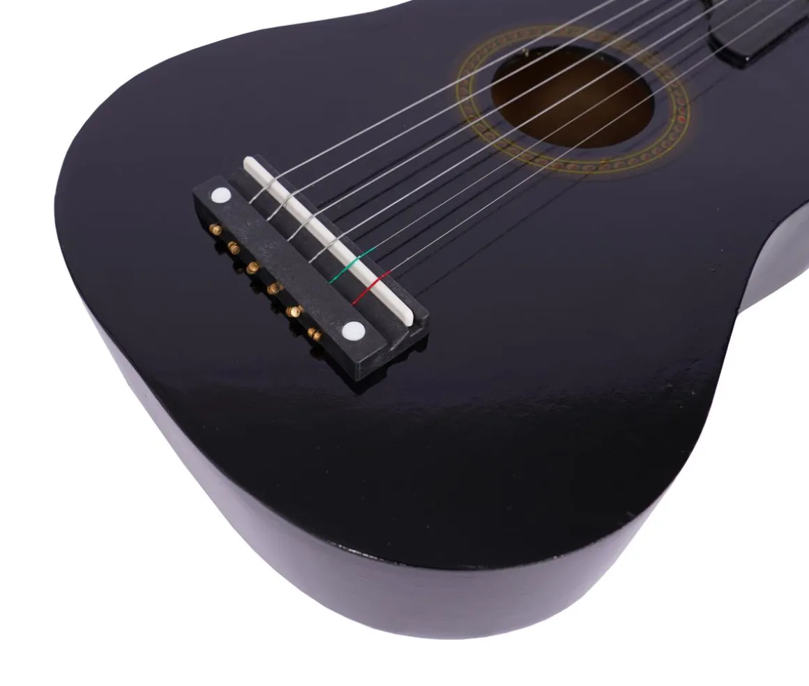 Kindergitarre akustisch schwarz