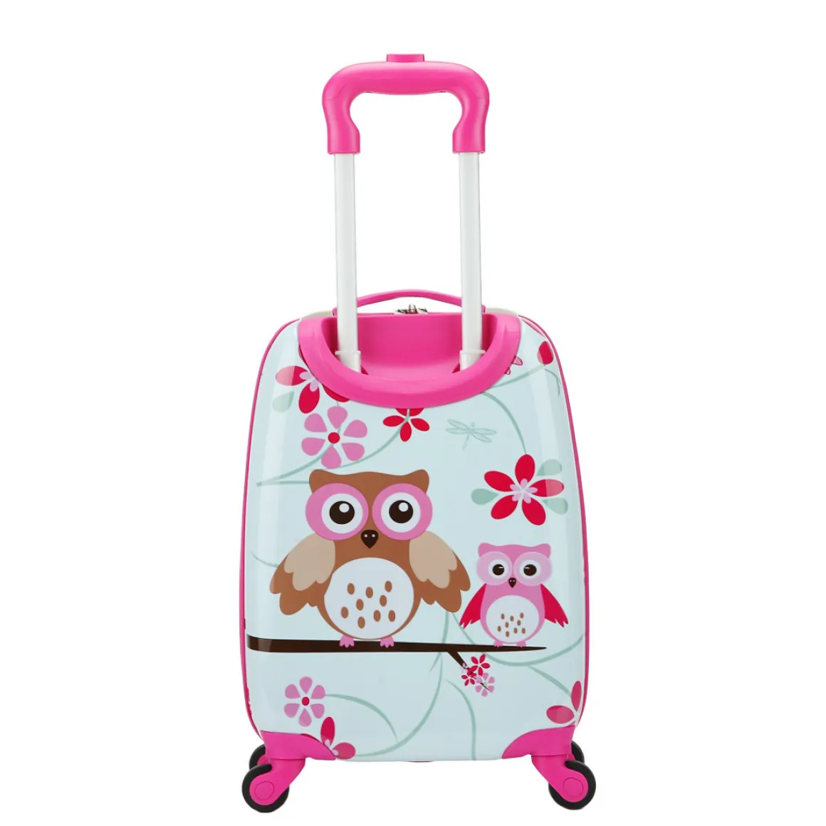 Kinderkoffer Hartschalenkoffer Eule rosa