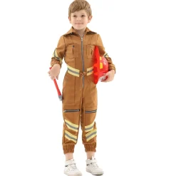 Kinderkostüm Feuerwehr Grösse 128