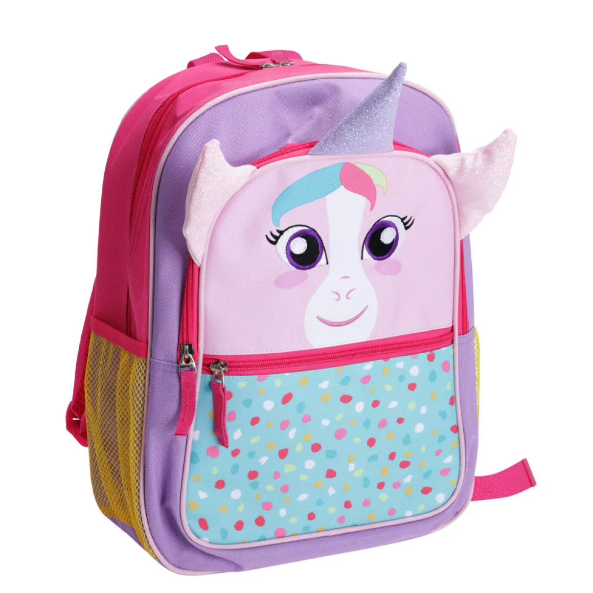 Kinderrucksack Einhorn 27 x 12 x 36 cm bunt