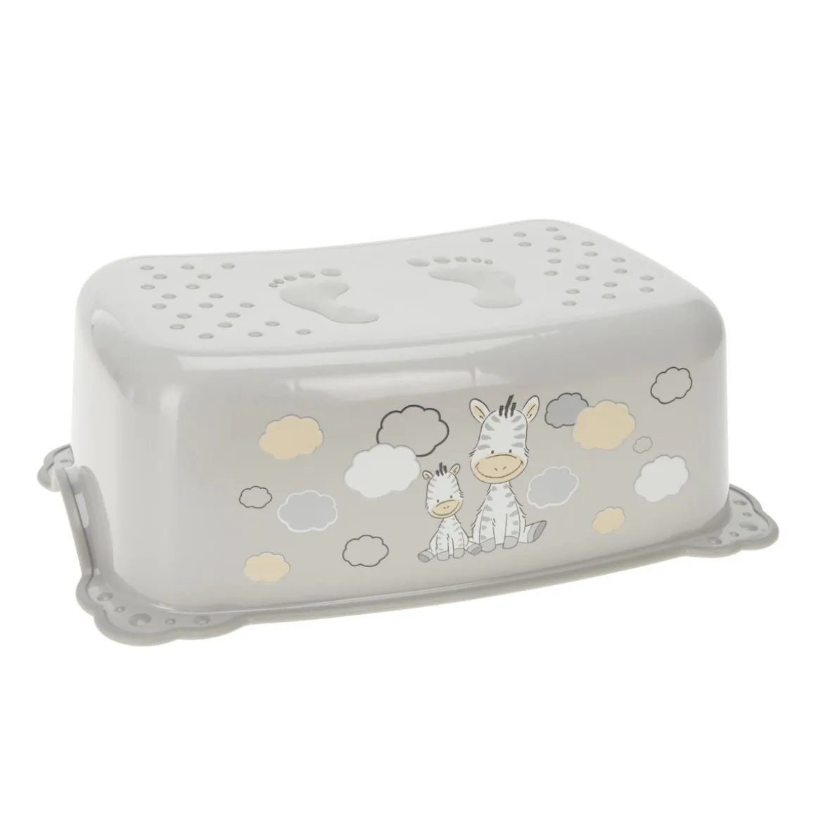 Kinderschemel rutschfest 42 x 28 x 15 cm grau