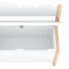 Kindersitzbank mit Stauraum DREAMYCLOUD 60 x 55 cm weiss/natur