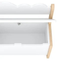 Kindersitzbank mit Stauraum DREAMYCLOUD 60 x 55 cm weiss/natur