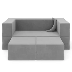 Kindersofa Spielsofa BARNY grau