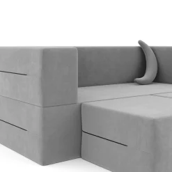 Kindersofa Spielsofa BARNY grau