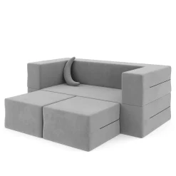 Kindersofa Spielsofa BARNY grau
