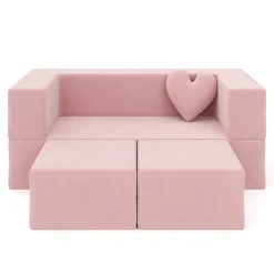 Kindersofa Spielsofa BARNY rosa