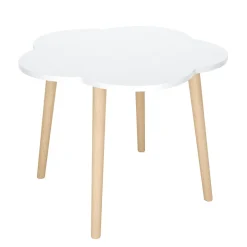 Kindertisch mit 2 Hocker DREAMYCLOUD weiss/natur