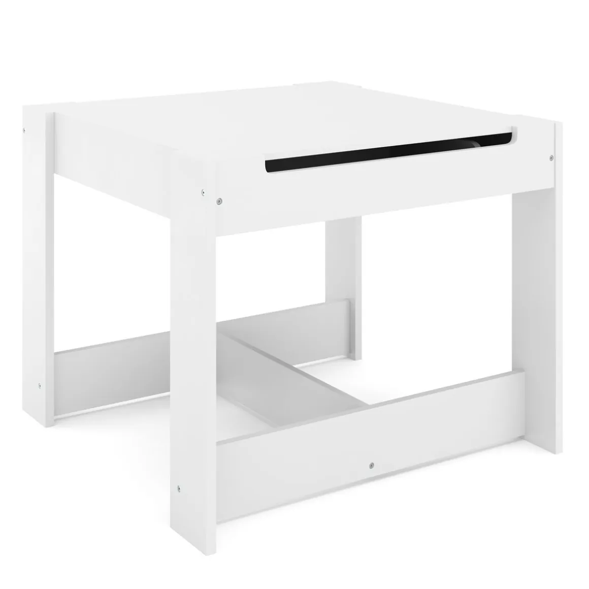 Kindertisch mit 2 Stühlen und Stauraum weiss