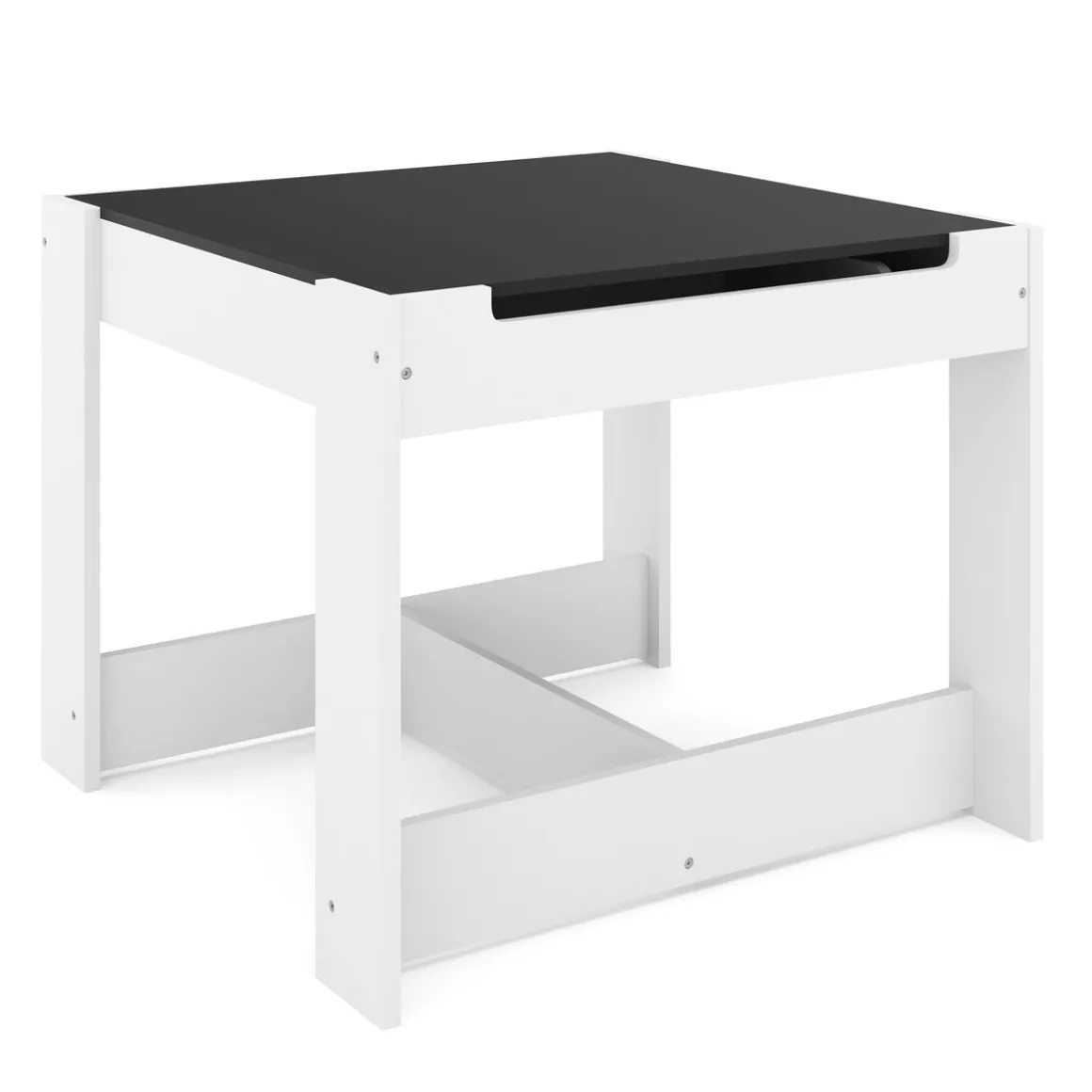 Kindertisch mit 2 Stühlen und Stauraum weiss