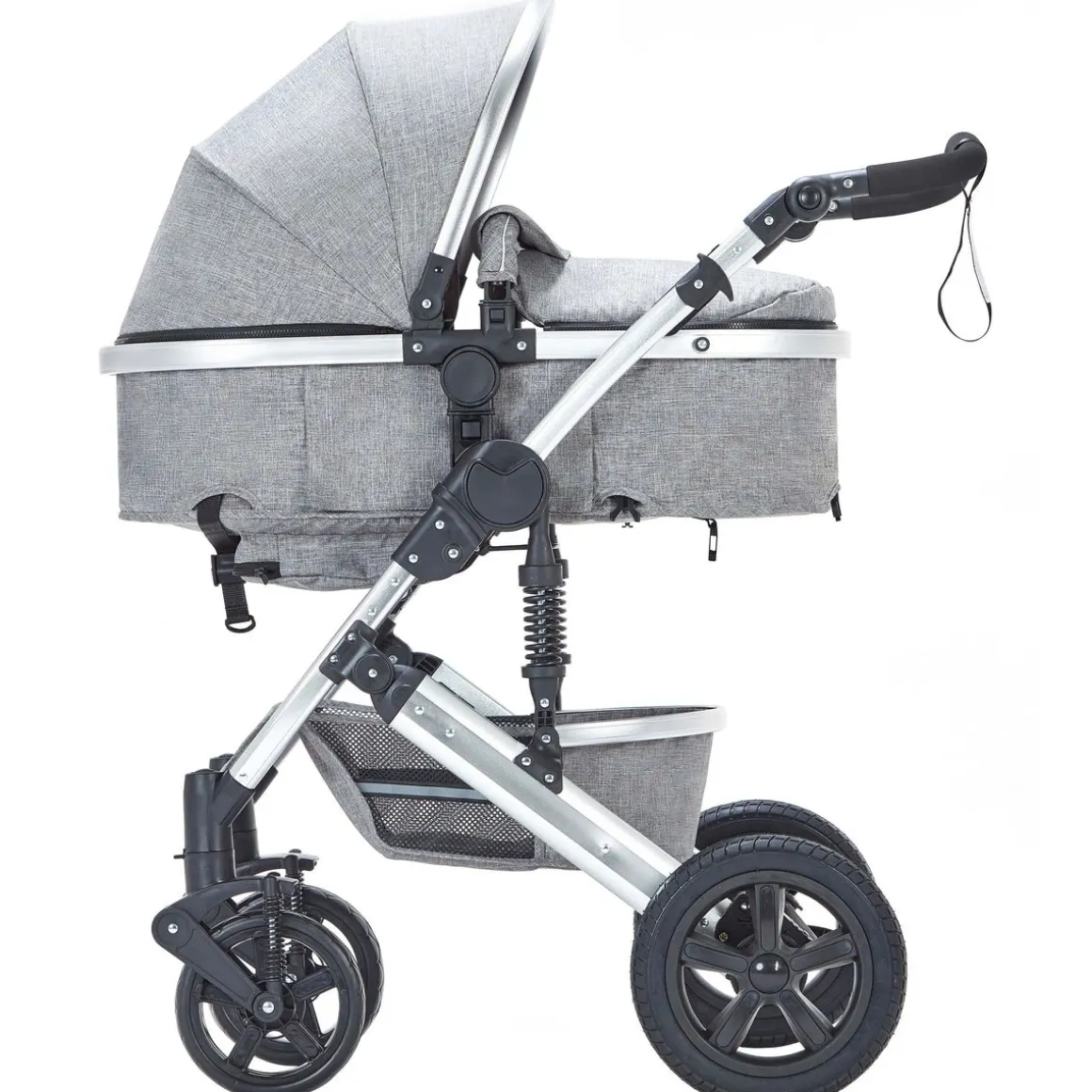 Kinderwagen COZY 2-in-1 grau/silber