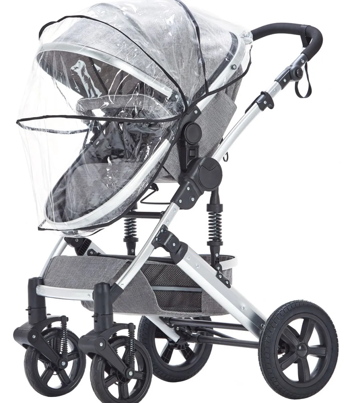 Kinderwagen COZY 2-in-1 grau/silber