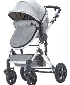 Kinderwagen COZY 2-in-1 grau/silber