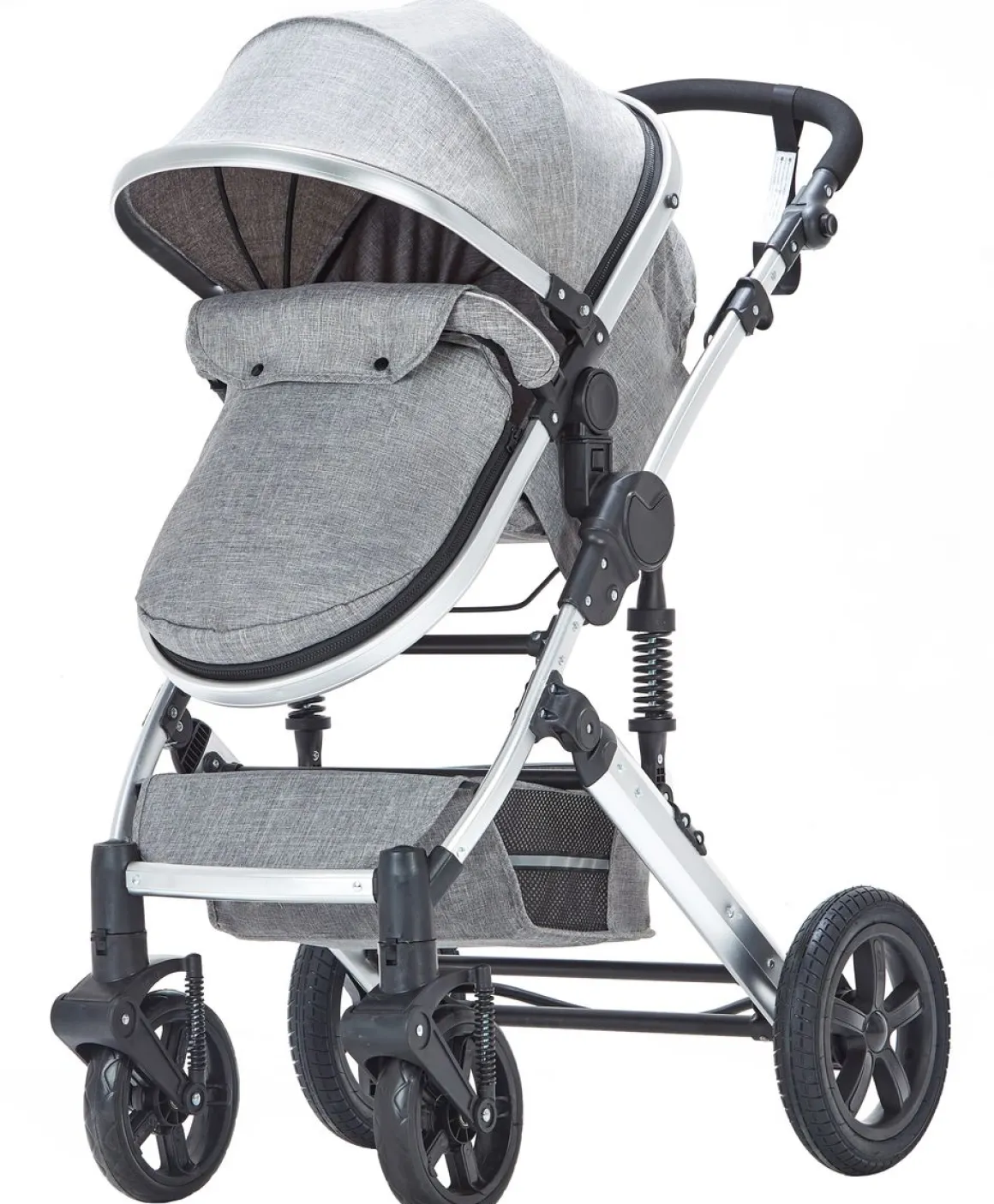 Kinderwagen COZY 2-in-1 grau/silber