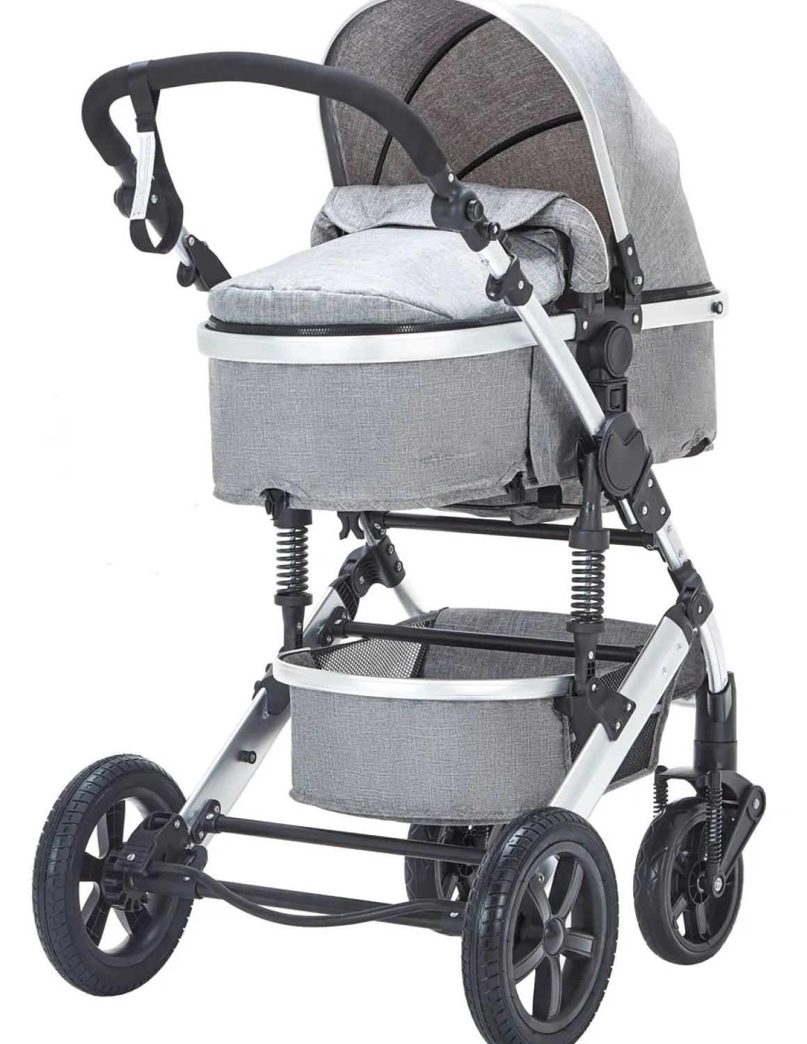 Kinderwagen COZY 2-in-1 grau/silber