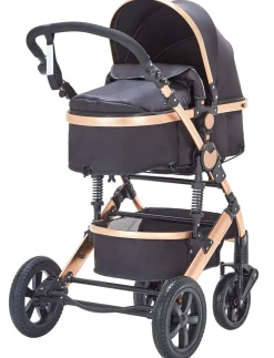 Kinderwagen COZY 2-in-1 schwarz/gold