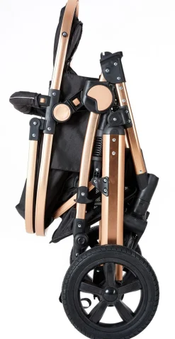 Kinderwagen COZY 2-in-1 schwarz/gold