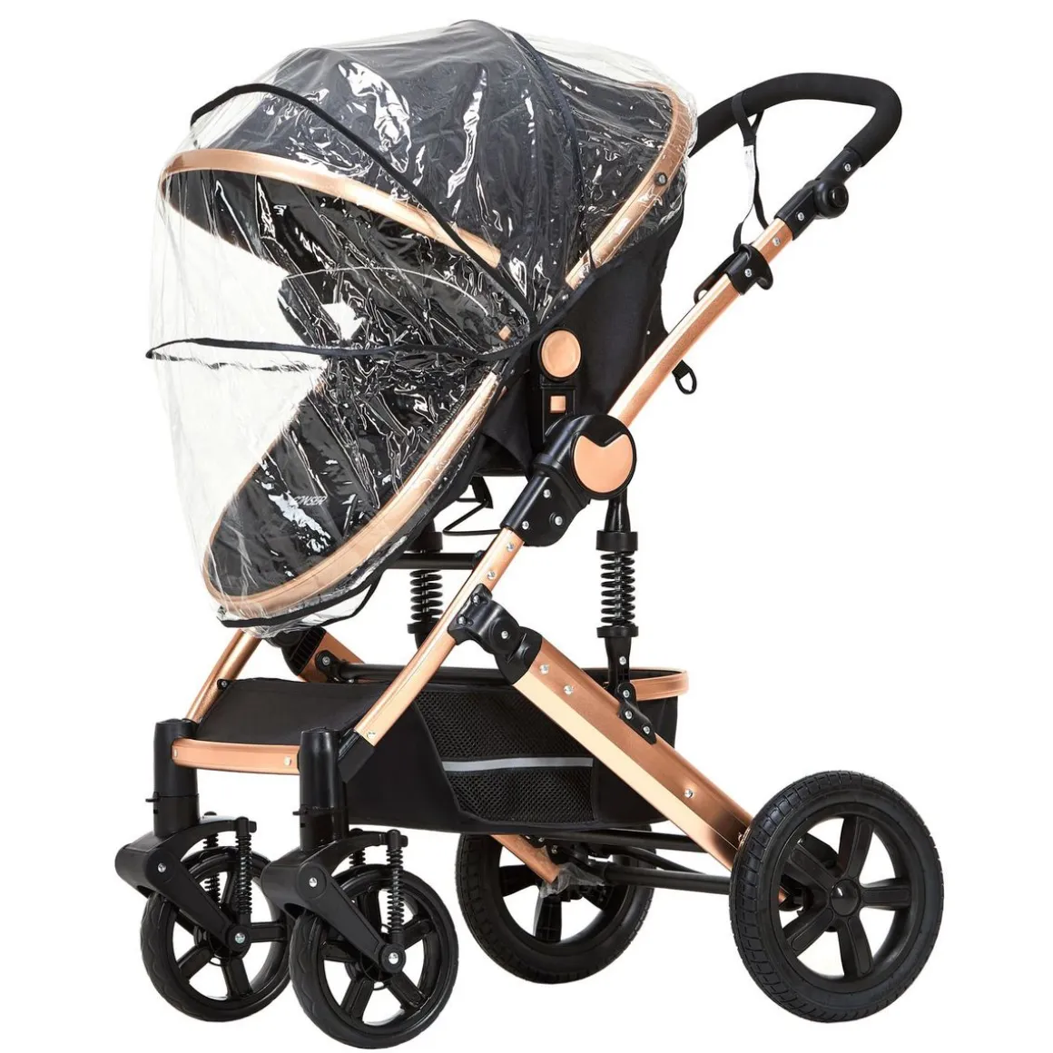 Kinderwagen COZY 2-in-1 schwarz/gold