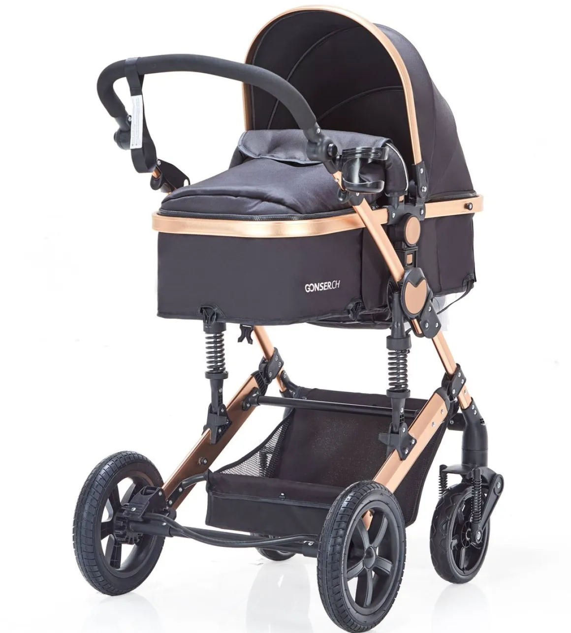 Kinderwagen MOTION 2-in-1 schwarz/gold