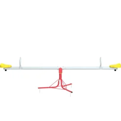 Kinderwippe Stahl 200 cm gelb/rot/silber