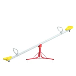 Kinderwippe Stahl 200 cm gelb/rot/silber