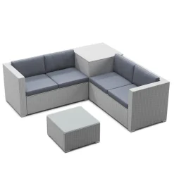 Kissenbezüge für Rattanlounge SAN MARINO anthrazit