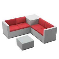 Kissenbezüge für Rattanlounge SAN MARINO bordeaux