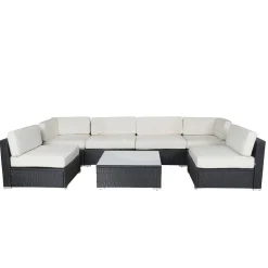 Kissenbezüge Rattanlounge Sydney beige