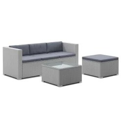 Kissenbezug für Rattanlounge NIZZA anthrazit | GONSER.CH