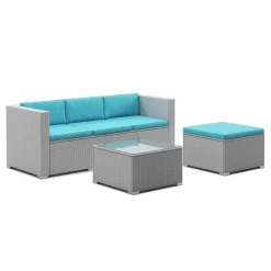 Kissenbezug für Rattanlounge NIZZA türkis