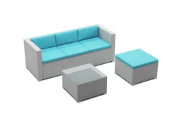 Kissenbezug für Rattanlounge NIZZA türkis
