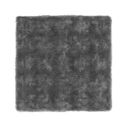 Kissenbezug Kunstfell 45 x 45 cm 2er Set anthrazit