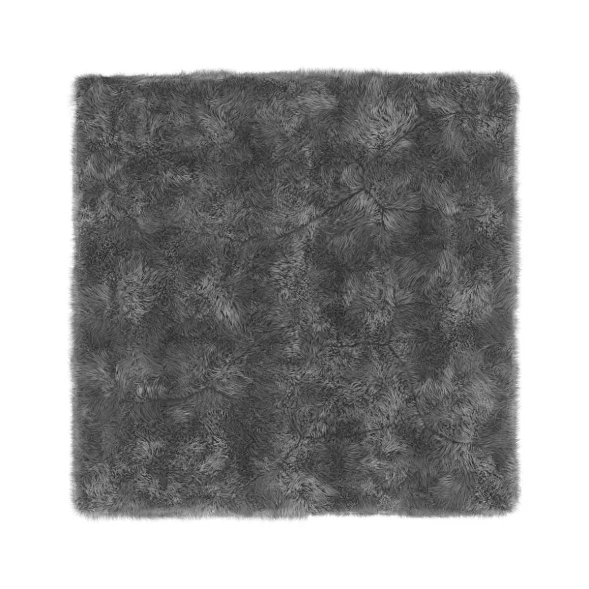 Kissenbezug Kunstfell 45 x 45 cm 2er Set anthrazit