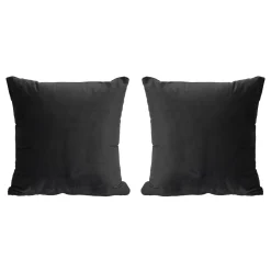 Kissenbezug Samt MODESTO 2er Set 45 x 45 cm anthrazit