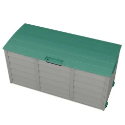 Kissenbox Gartenbox grün/grau
