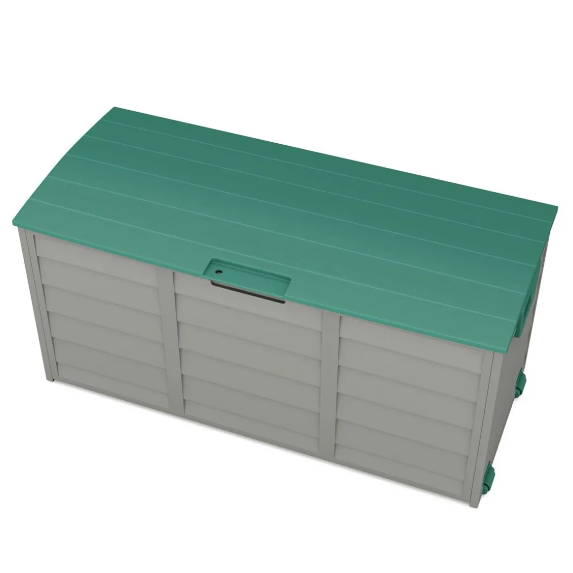 Kissenbox Gartenbox grün/grau