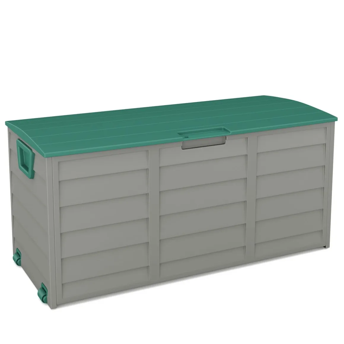 Kissenbox Gartenbox grün/grau