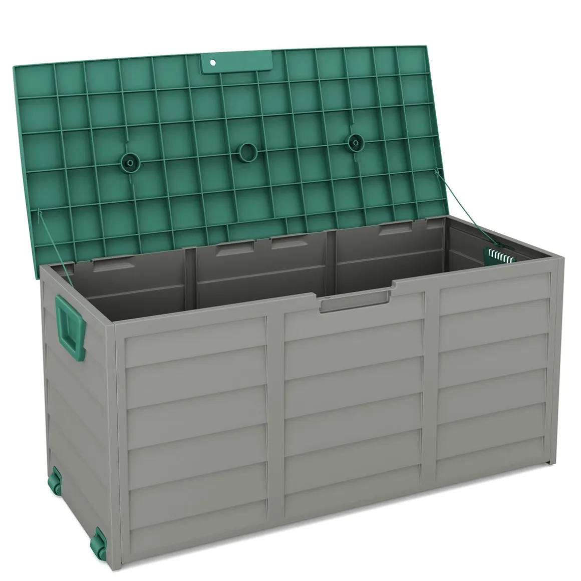 Kissenbox Gartenbox grün/grau