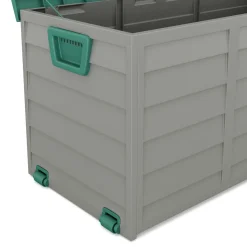Kissenbox Gartenbox grün/grau