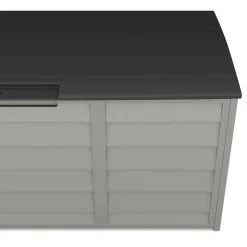 Kissenbox Gartenbox schwarz/grau