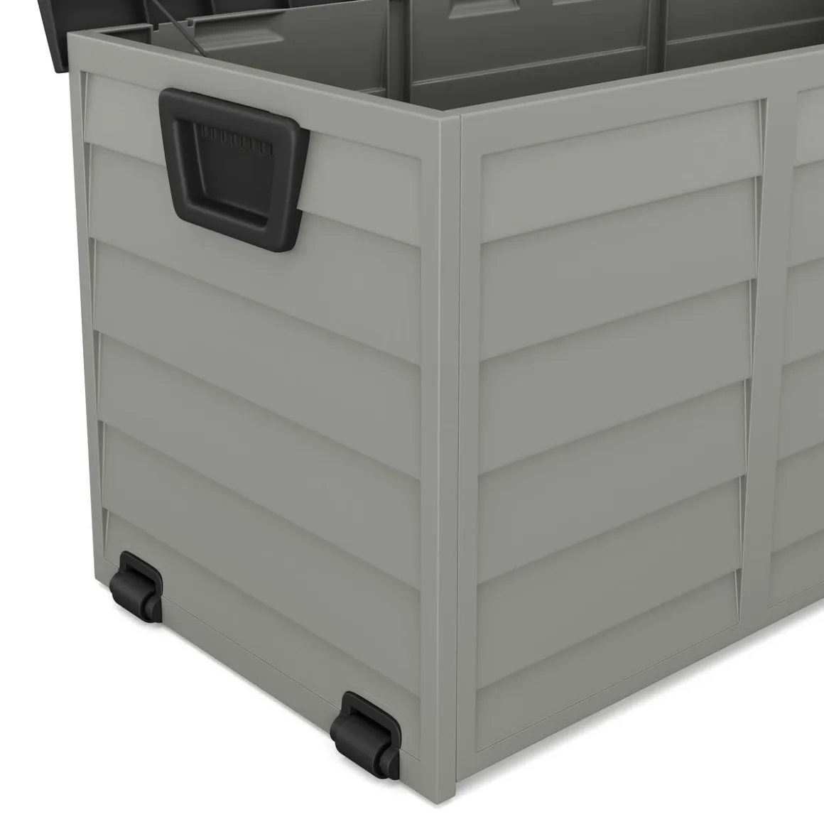 Kissenbox Gartenbox schwarz/grau