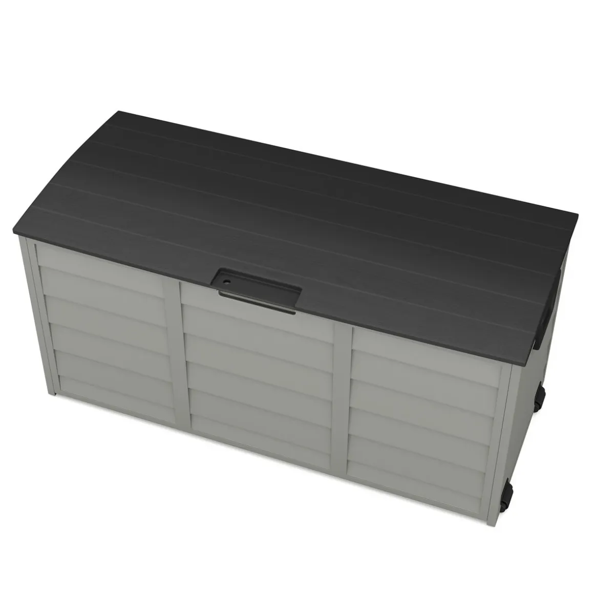 Kissenbox Gartenbox schwarz/grau