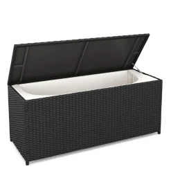Kissenbox MILA 115 x 48 x 52 cm schwarz
