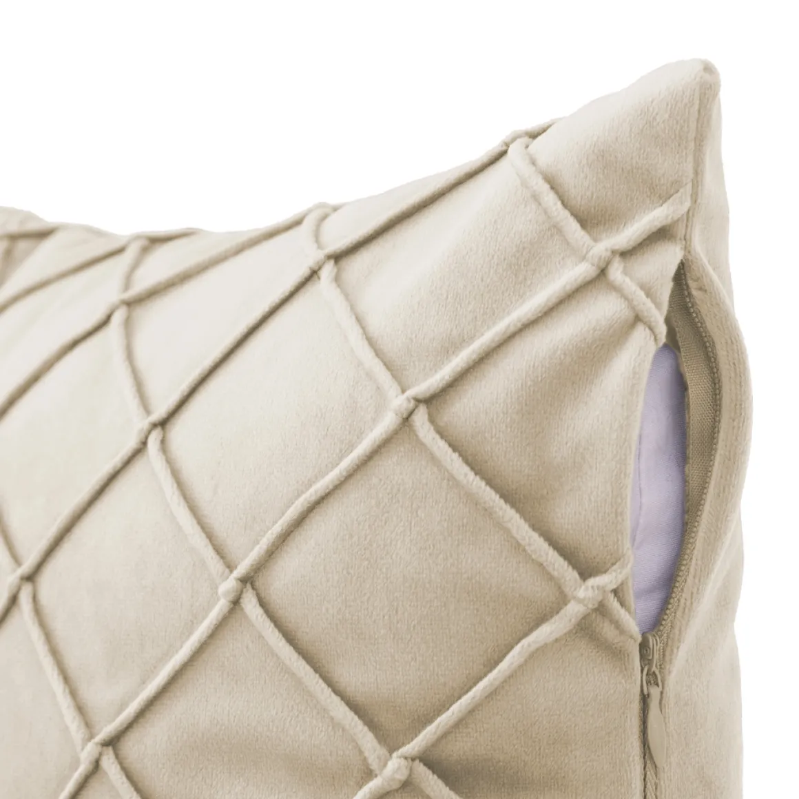 Kissen CARO beige 50 x 30 cm