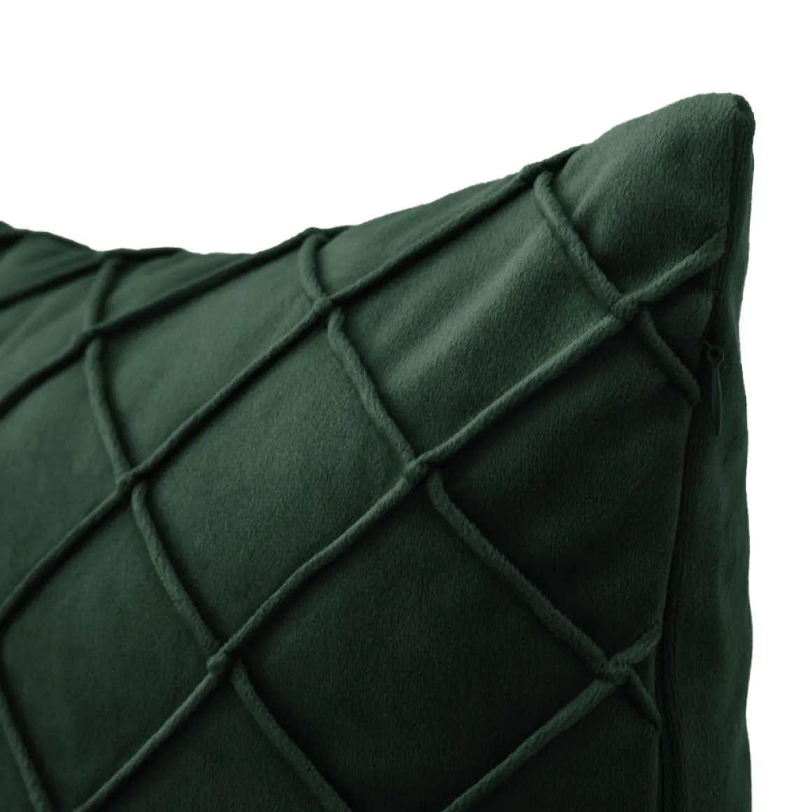 Kissen CARO dunkelgrün 50 x 30 cm