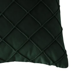 Kissen CARO dunkelgrün 50 x 30 cm