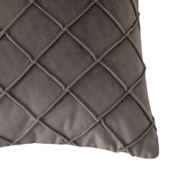 Kissen CARO grau 50 x 30 cm