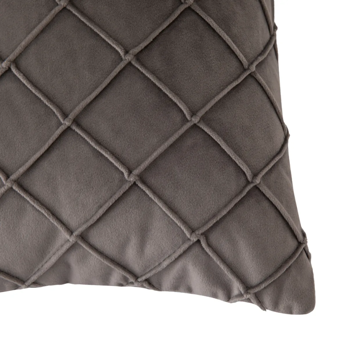 Kissen CARO grau 50 x 30 cm