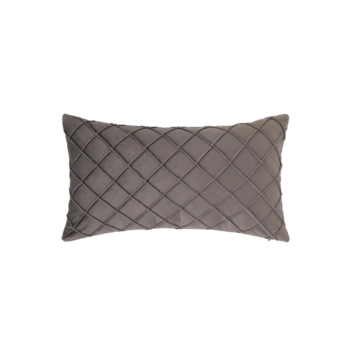 Kissen CARO grau 50 x 30 cm