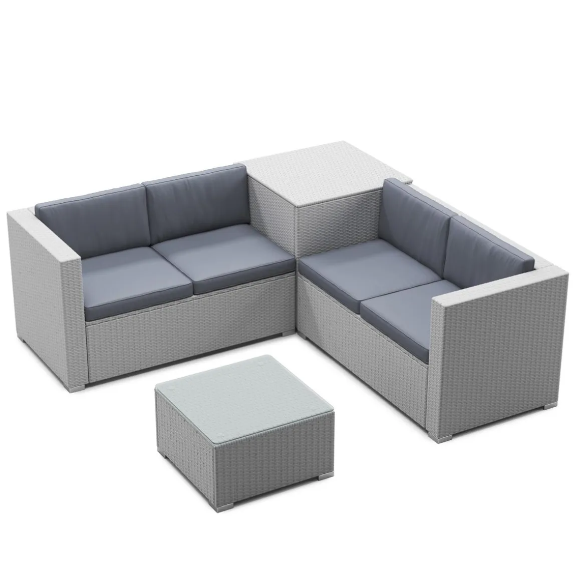 Kissen für Rattanlounge SAN MARINO anthrazit